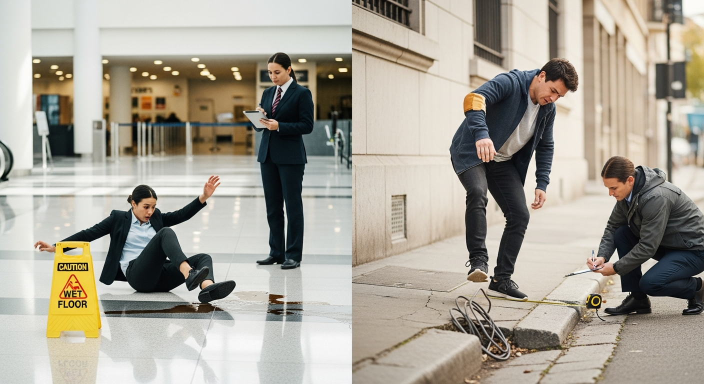 Slip-and-Fall vs. Trip-and-Fall: Different Cases, Different Proof