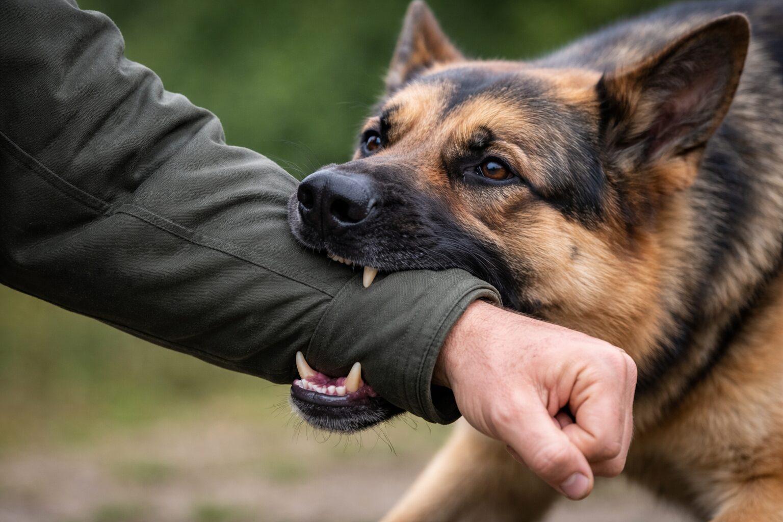 content-v3-img (1) Dog biting a person’s arm during an attack in Nashville, TN.